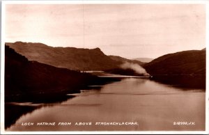 Scotland Loch Katrine From Above Stronachlachar Vintage RPPC C015