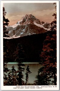 Howse Peak & Waterfowl Lake From Banff Jasper Highway Alberta Canada Postcard