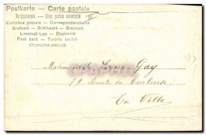 Old Postcard Fantasy Flowers Year 1905