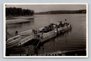 RPPC Lake Norfolk AR Arkansas Henderson Ferry Highway 62 and 101 Real Photo