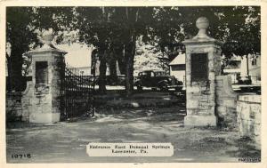 1950s Entrance Donegal Springs Lancaster Pennsylvania postcard 11499