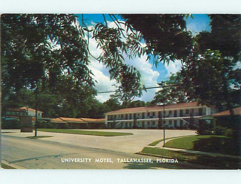 Unused Pre-1980 UNIVERSITY MOTEL Tallahassee Florida FL u6697@