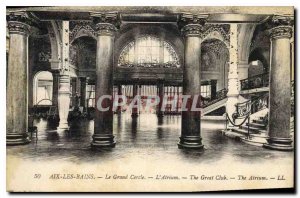 Old Postcard Aix les Bains Grand Cercle Atrium