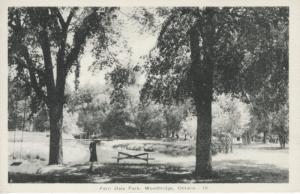 Fern Dale Park Woodbridge Ontario Woman Real Photo RPPC Postcard D3