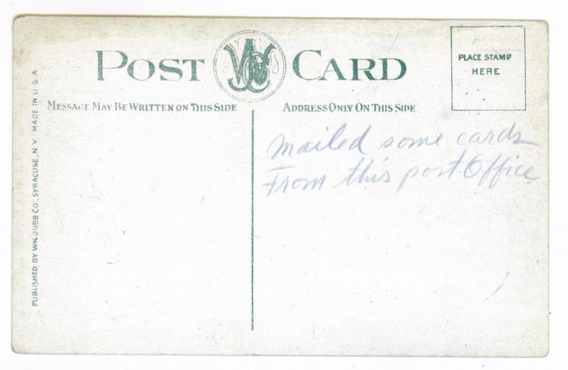 U.S. Post Office, Canandaigua New York un-mailed Postcard