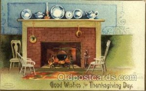 Artist Ellen Clapsaddle, Thanksgiving 1909 light wear, postal used 1909