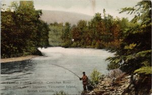 Cowichan River Duncan BC Famous Fishing River Vancouver Island Postcard H27