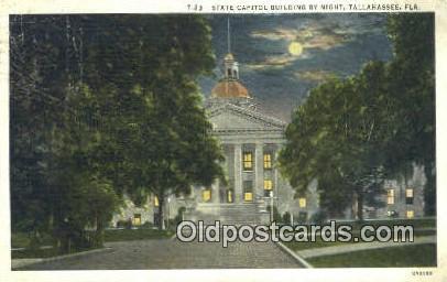 Tallahassee, Florida, FL State Capital USA 1938 internal crease left top corn...