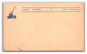 Camp Haan California Post Card
