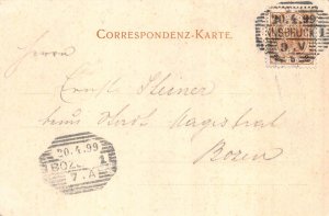A202 Austria 1899 Gruss aus Innsbruck from South vintage postcard