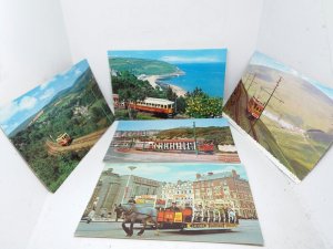 Job Lot 10x Isle of Man Tramways Vintage Electric Tram Photos & Postcards 1960s