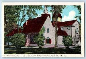 Quebec Canada Postcard The Shrine Sanctuary Notre Dame Du Cap c1930's