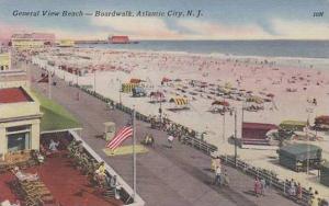 New Jersey Atlantic City General View Beach Boardwalk