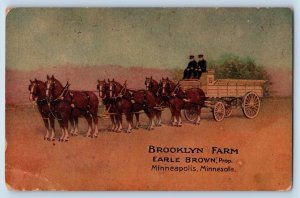 Minneapolis Minnesota MN Postcard Brooklyn Farm Earle Brown Prop c1910 Vintage