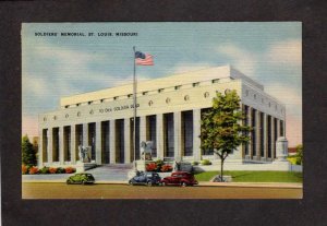 MO Soldier's Soldiers Memorial Bldg St Louis Missouri Linen Postcard