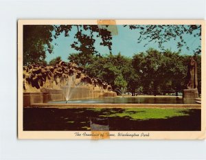 Postcard The Fountain Of Time, Washington Park, Chicago, Illinois