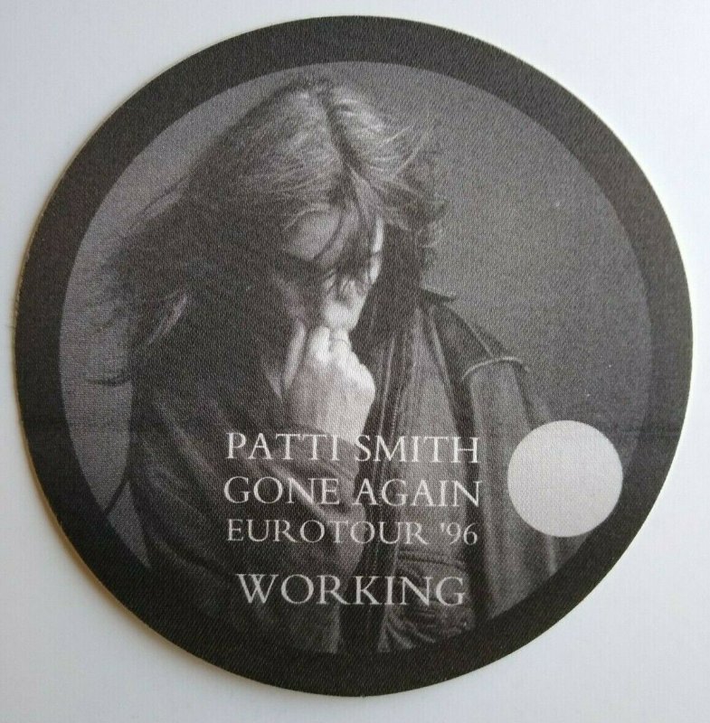 Patti Smith Backstage Pass Original Gone Again Tour Punk New Wave 1996 Working