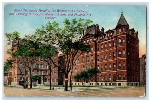 1915 Mary Thompson Hospital Women Children Training School Chicago IL Postcard