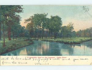 Pre-1907 LAGOON SCENE Cedar Point - Sandusky Ohio OH A0916