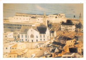 Lot345 the cape coast castle ghana africa air view