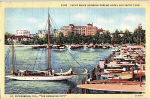 Postcard HOTEL SCENE St. Petersburg Florida FL AI9065