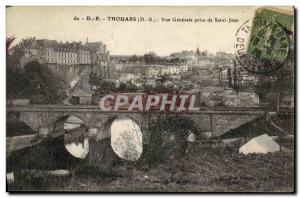 Postcard Old Thouars Vue Generale Jack De Saint Jean