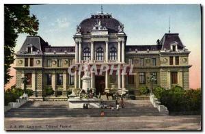 Old Postcard Lausanne Federal Court
