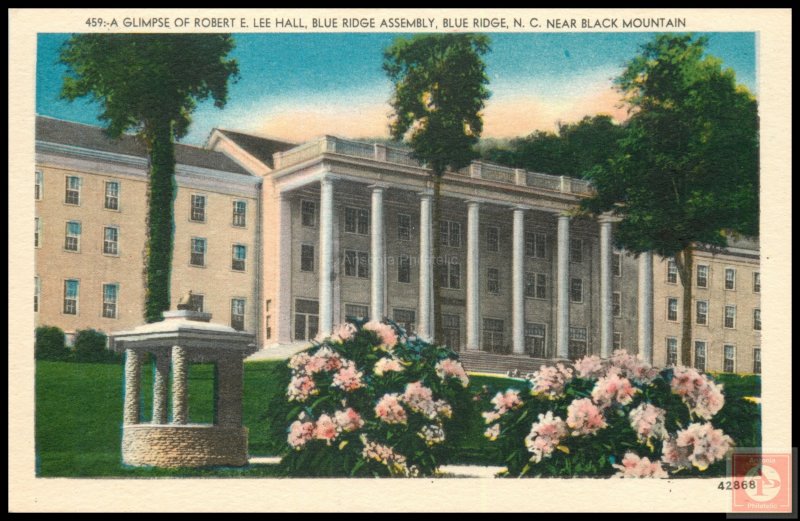 A Glimpse of Robert E. Lee Hall, Blue Ridge Assembly, Blue Ridge, N.C.