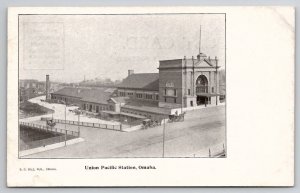 Union Pacific Station Omaha Nebraska NE c1906 Postcard K26