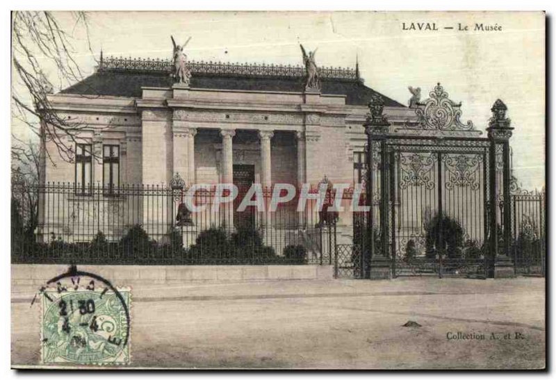 Old Postcard The Museum Laval