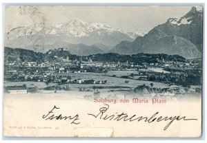 c1905 Glacier Mountain Salzburg Von Maria Plain Austria Posted Antique Postcard