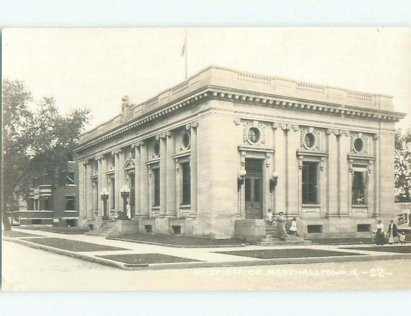 Pre-1930 rppc NICE VIEW Marshalltown Iowa IA i9513