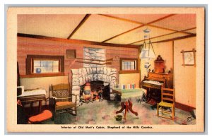 Postcard MO Interior Old Matt's Cabin Shepherd Of The Hills Country Branson