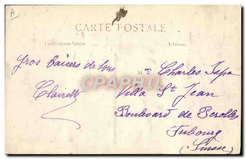Old Postcard Army Caisson d & # 39artillerie German has destroyed Dendermonde