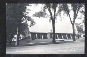 RPPC WAVERLY IOWA ST. ANDREWS EPISCOPAL CHURCH VINTAGE REAL PHOTO POSTCARD