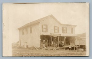 MERIDALE NY POST OFFICE & GENERAL STORE ANTIQUE REAL PHOTO POSTCARD RPPC