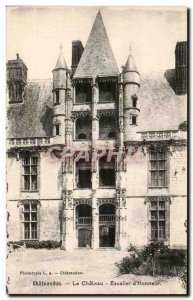 Old Postcard Chateaudun Chateau Staircase & # 39Honneur