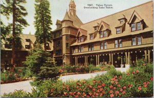 Tahoe Tavern Lake Tahoe CA c1913 Emerald Bay CAL Cancel Postcard E91