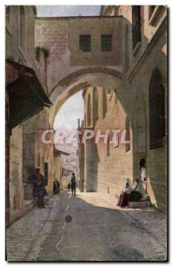 Israel - Jerusalem - Arch & # 39Ecce homo - Old Postcard