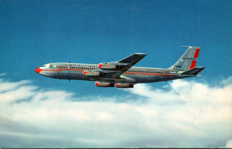 Airplane American Airlines Boeing 707 Jet Flagship