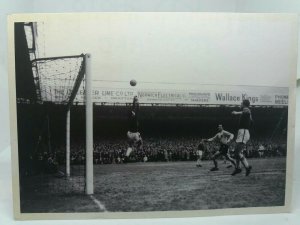 Vintage Football Postcard Norwich V Leicester City at Carrow Rd FA Cup 1963