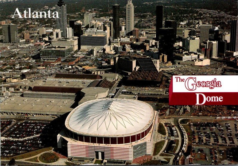 Georgia Atlanta Aerial VIew Georgia Dome 1998