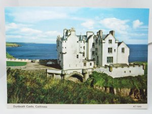 Close Up View of Dunbeath Castle Caithness Scotland New Vintage Postcard 1960s