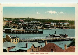 Vintage Postcard; Watson's Bay, Sydney NSW Australia, Baths, Pier, Glossy Finish