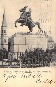 1906, Rotograph, General Jackson Monument, New Orleans, LA, Old Postcard