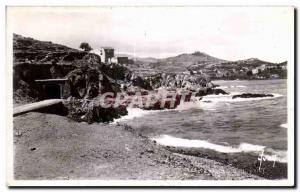 Postcard Old Port Vendres folalses and tunnel