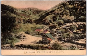 Dunville Notch Near Bennington Vermont VT Mountain Drive Hand-Colored Postcard