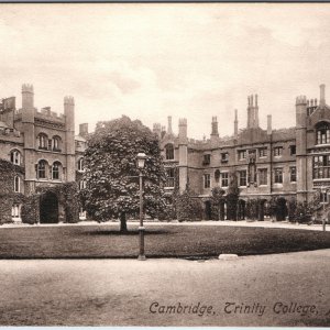 c1908 Cambridge England Trinity College New Court Gothic Saxony Ivy Frith Series