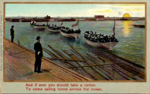 Humour If Ever You Should Take A Notion To Come Sailing Across The Ocean 1908