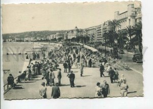 484248 1953 France Nice Promenadereal posted to Belgium Postage meter postcard